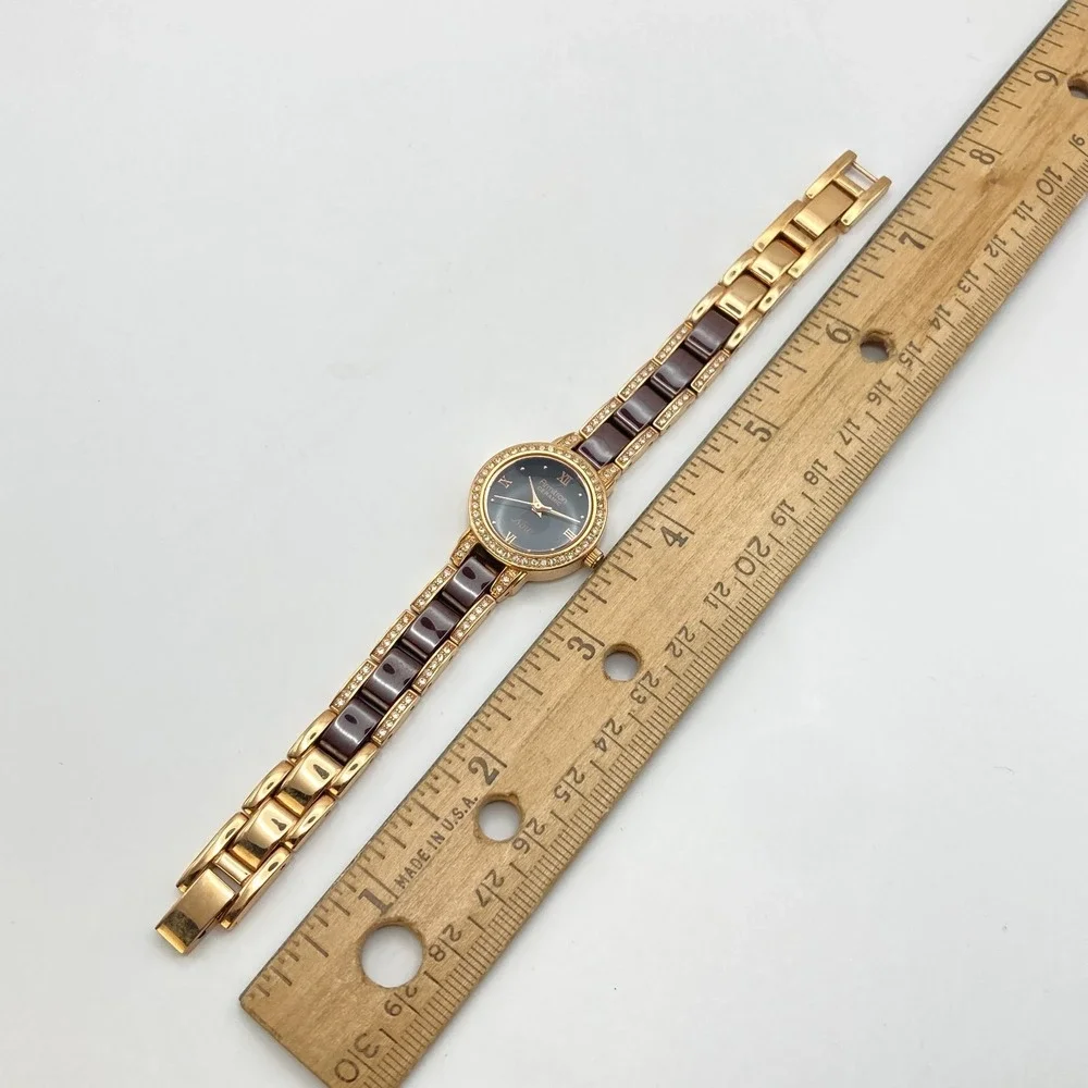 Armitron Now Women's Watch 24mm Rose Gold Tone Ceramic Crystals New Battery 7